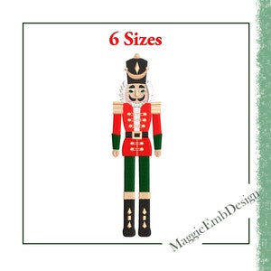 Nutcracker, machine embroidery design, christmas decor, Instant download
