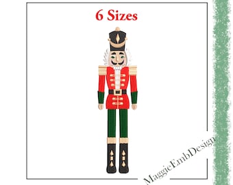 Nutcracker machine embroidery design christmas decor