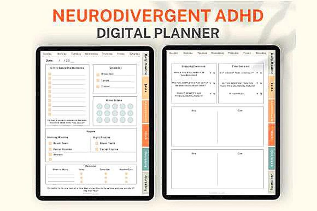 ADHD Daily Planner – Printable + Interactive PDF for Focus and ...