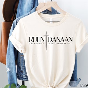 Ruhn Dannan Tshirt, Crescent City Crown Prince of the Valbaran Fae, Sarah J Maas inspired