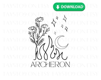 Archeron Sisters SVG & PNG-paket | ACOTAR-inspirerad design (digital nedladdning)