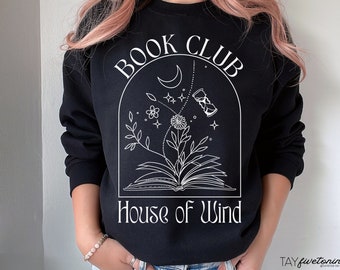 House of Wind Book Club Sweatshirt, A Court of Silver Flames Valkyrie Sweater