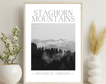 Staghorns Digital Poster Print - Instant Download - Throne of Glass Print