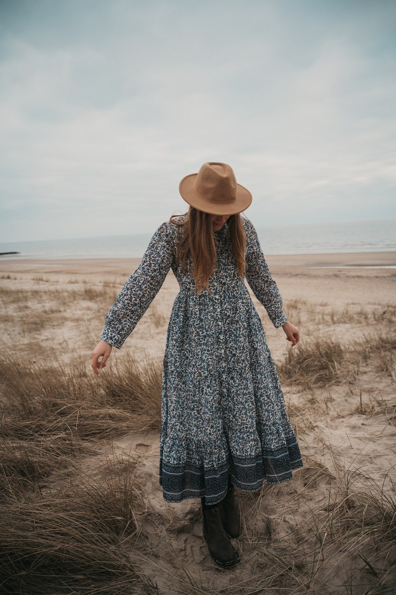 Block Print Summer Maxi Dress