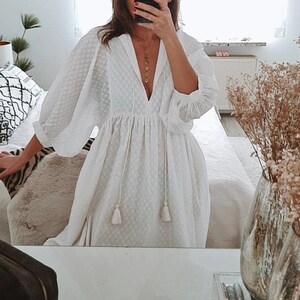 Cottage Core White Dress