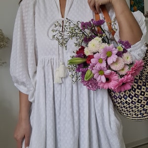 Vintage Indian cotton White Dress