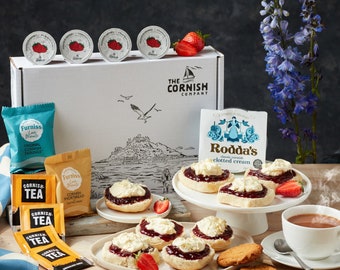 Luxury Afternoon Tea Hamper - Perfect for Birthdays, Father's Day, Thank You Gift | Includes Cream Tea, Scones & Tea Selection