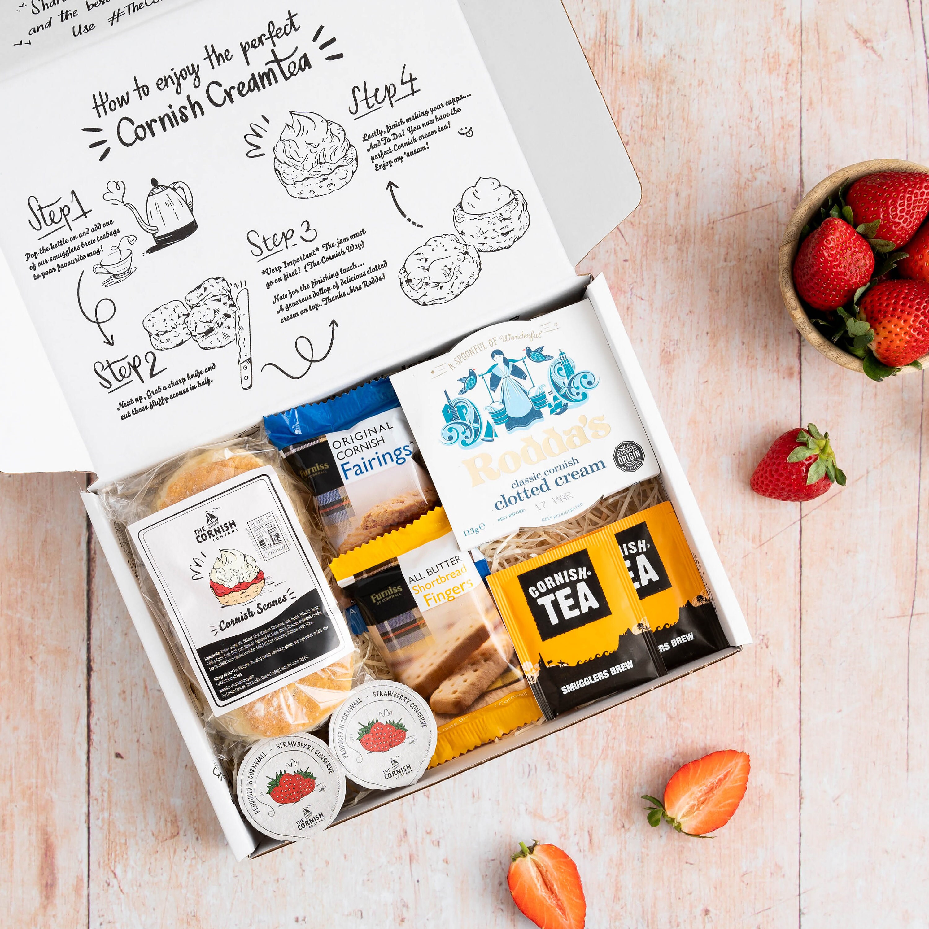 Cornish Cream Tea for 2 Hamper Birthday Gift Food Hamper - Etsy UK