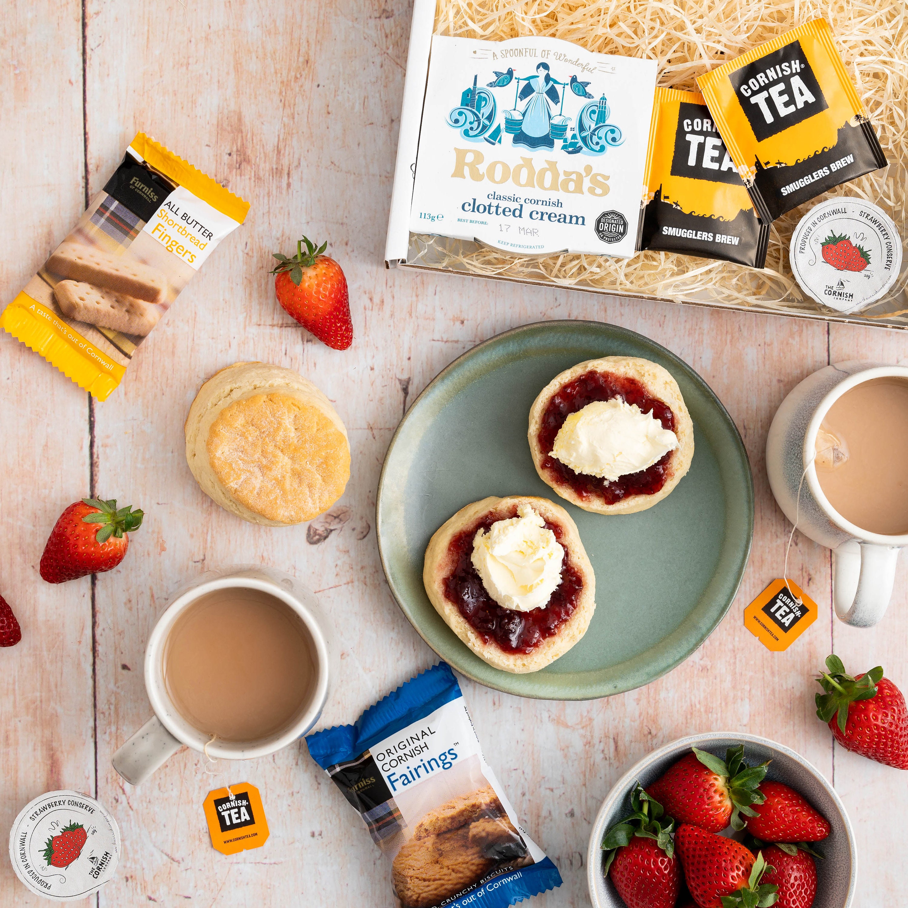 Cornish Cream Tea for 2 Hamper Birthday Gift Food Hamper - Etsy UK