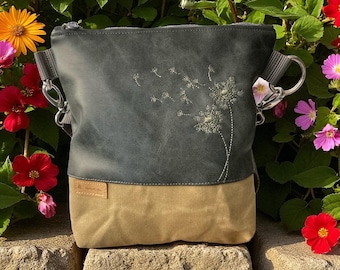 Bag small dandelions grey khaki
