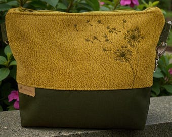bag mustard yellow olive dandelions