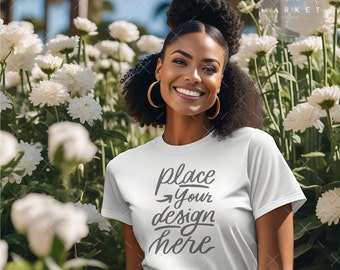 Tee Mockup White Tshirt Mockup Bella Canvas 3001 Mockup T shirt Mockups Tshirt Mockup 3001 White Mockup Gildan 5000 Mockup Woman Mockup