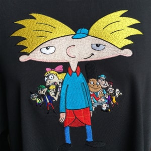 Hey Arnold Anime Digital Embroidery