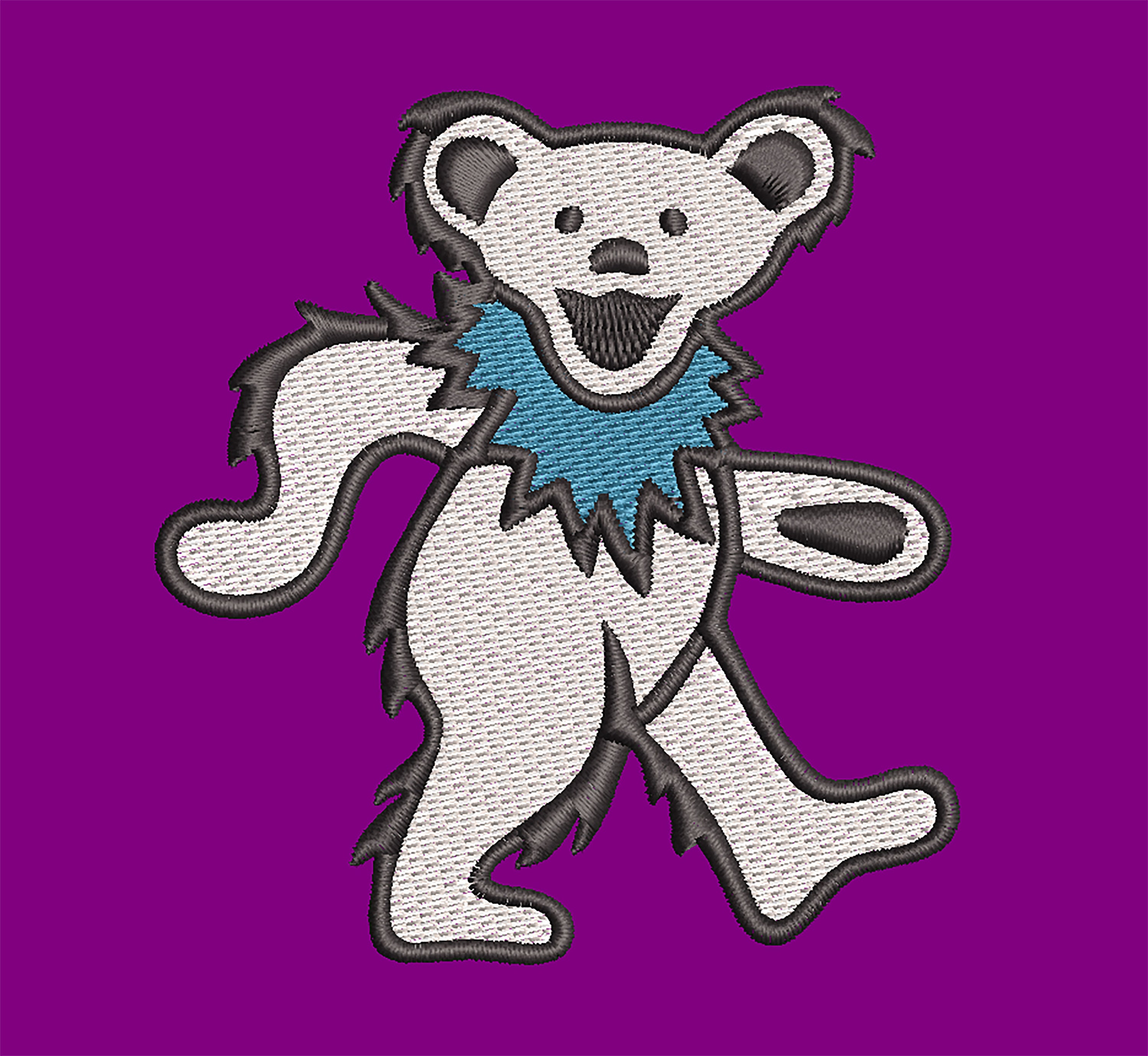Grateful Dead Bear, American Rock Band Embroidery Design - Etsy