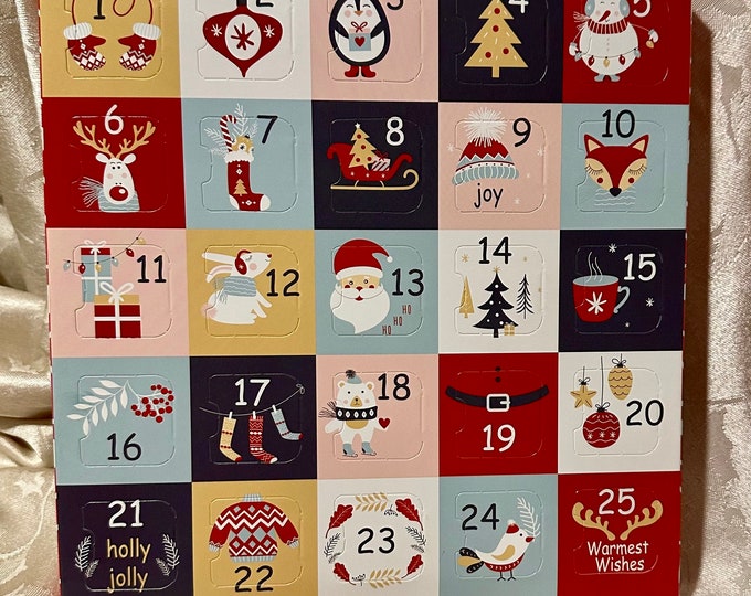 Belgian Chocolate Advent Calendar Colorful Numbers Etsy