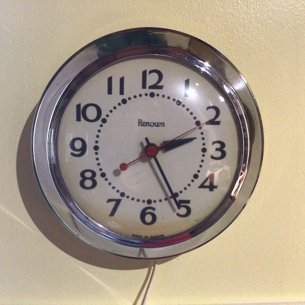 Retro Kitchen Clock Etsy