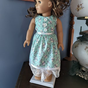 Doll Dress - 18 Inch Doll - Floral/Handkerchief