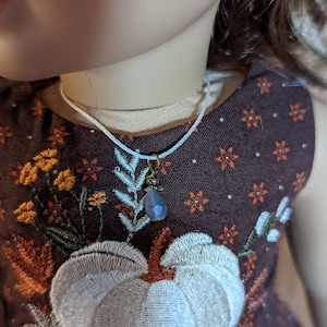 Doll Necklace - Blue Pendant