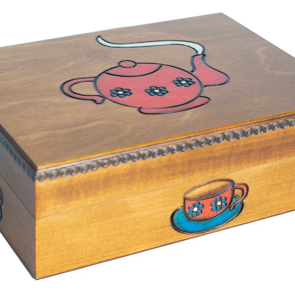 Tea Storage Box Etsy UK