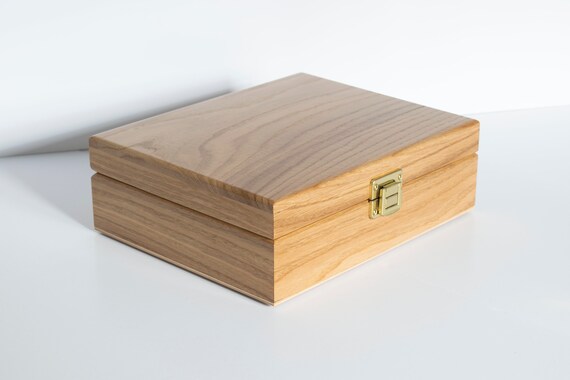 Oak watch shop box