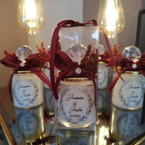 Personalized Wedding Candle Favors | Thank You Gifts for Guests | Unique Bulk Favors | Luxury Candle Favors