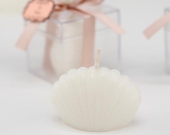 Wedding Favor Sea Shell Candle Favors | Wedding Oyster Candle Favors | Seashell Candles | Gifts for Guests | Bulk Wedding Thank You Favors