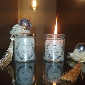 Wedding Favor for Guests - Rustic Favor- Candle Favor- Unique Luxury Wedding Favors - Baptism Baby Shower Favors - Candle in Gift Box Tassel