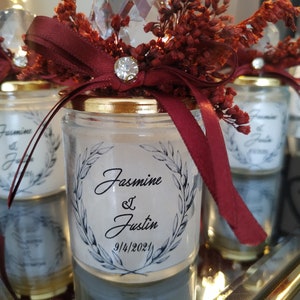 Luxury Candle Favors | Personalized Wedding Candle Favors | Unique Bulk Favors | Thank You Gifts for Guests