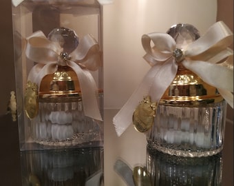 Personalized Crystal Candy Jar Wedding Favors with Gift Box