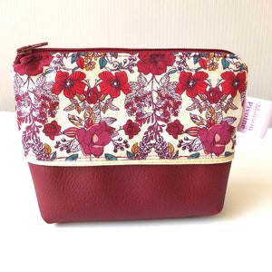 Porte monnaie Coquelicot, trousse zippée, porte cartes