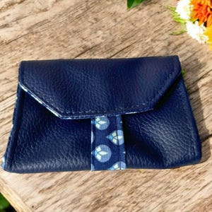 Porte-cartes homme, fermeture magnétique, simili cuir
