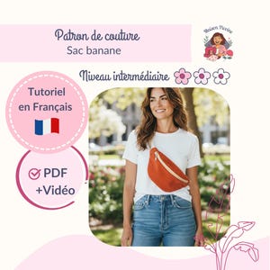 PDF sewing pattern, fanny pack with video tutorial included
