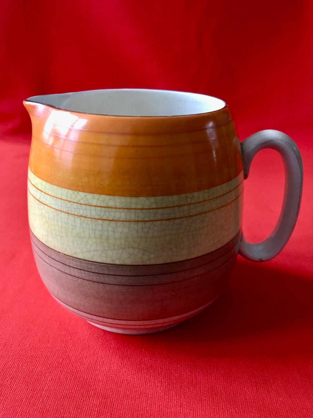 Art Deco Bewley Pottery England Vintage Ceramic Jug With Etsy UK