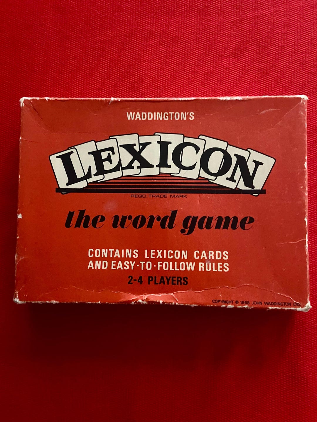 Lexicon ‘the Word Game’ by John Waddington Ltd Vintage 1968 Letter Card ...
