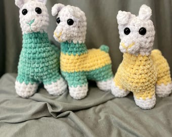 Laramie the Llama, Stuffed Toy, Amigurumi, Stuffed Animals, Farm Animal Stuffy, Hand Crocheted Stuffed Animal, Handmade Toy, Plushie Animal