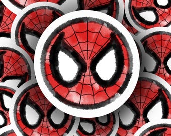 Spider Super Hero Mask Sticker, Comic Book Sticker, Kindle Sticker, Waterproof Sticker, Vinyl Sticker, Nerd Gift, Laptop Sticker, Kindle