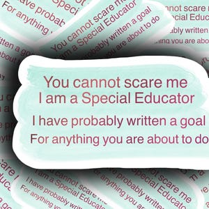 I am a Special Educator Sticker, SPED Teacher Gift, Teacher Appreciation Gift, Waterproof Sticker, Laptop Sticker, Vinyl Sticker