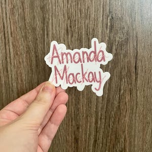 Custom Name Sticker, Personalized Sticker, Laptop Sticker, Notebook Sticker, Kindle Sticker, Water Bottle Sticker, Vinyl Sticker, Waterproof