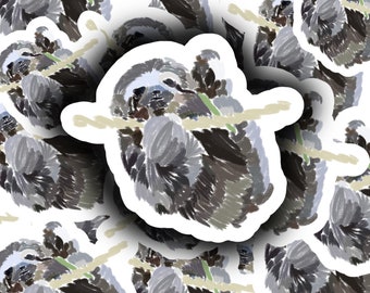 Peeking Sloth Sticker
