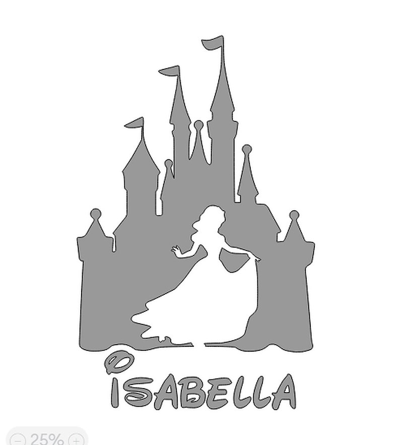 Princess Vinyl Sticker, Decal Bedroom Sticker With Name for Wall or