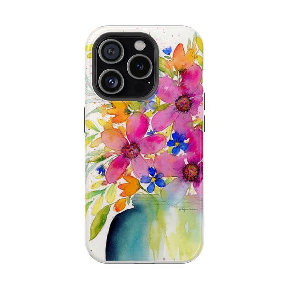 Colorful Flowers Magnetic Tough Cases