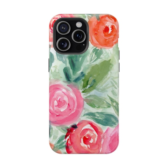 Magnetic Watercolor Tough Phone Case