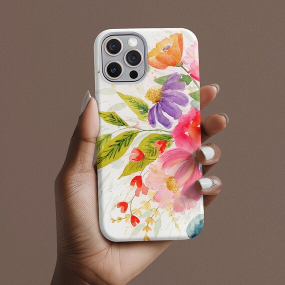Watercolor Floral Phone Case, made form my original watercolor painting