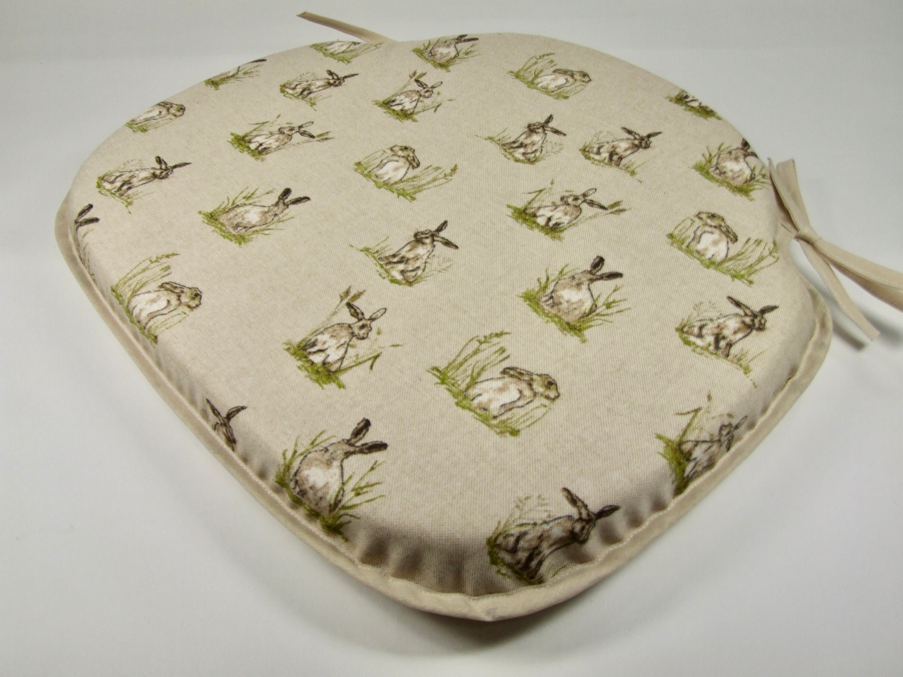Hares Large Spindle Back Tieon Seat Pads Etsy UK