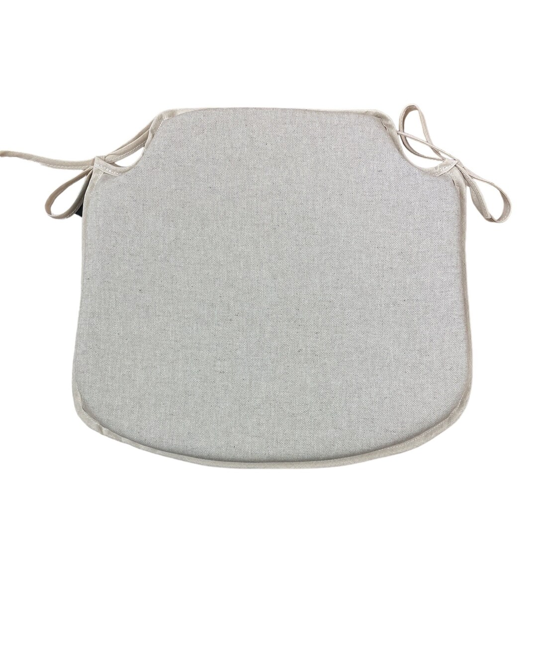 Plain Linen Small Spindle Back Tieon Seat Pads Dining/patio/garden