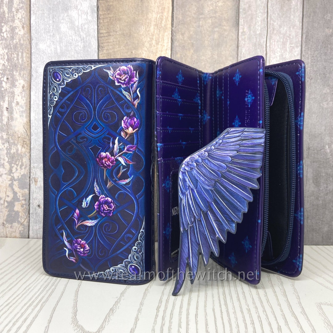Ravens Flight Embossed Purse Wallet Gothic Gifts Pagan Etsy
