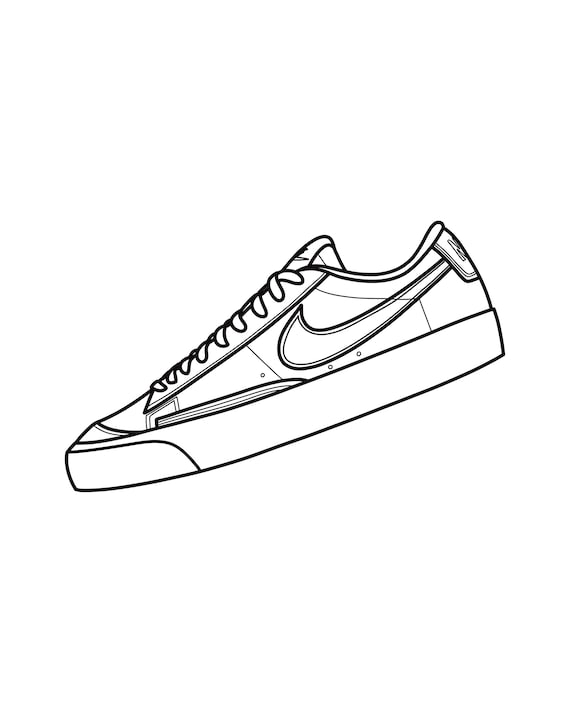 nike blazer low 77 sketch