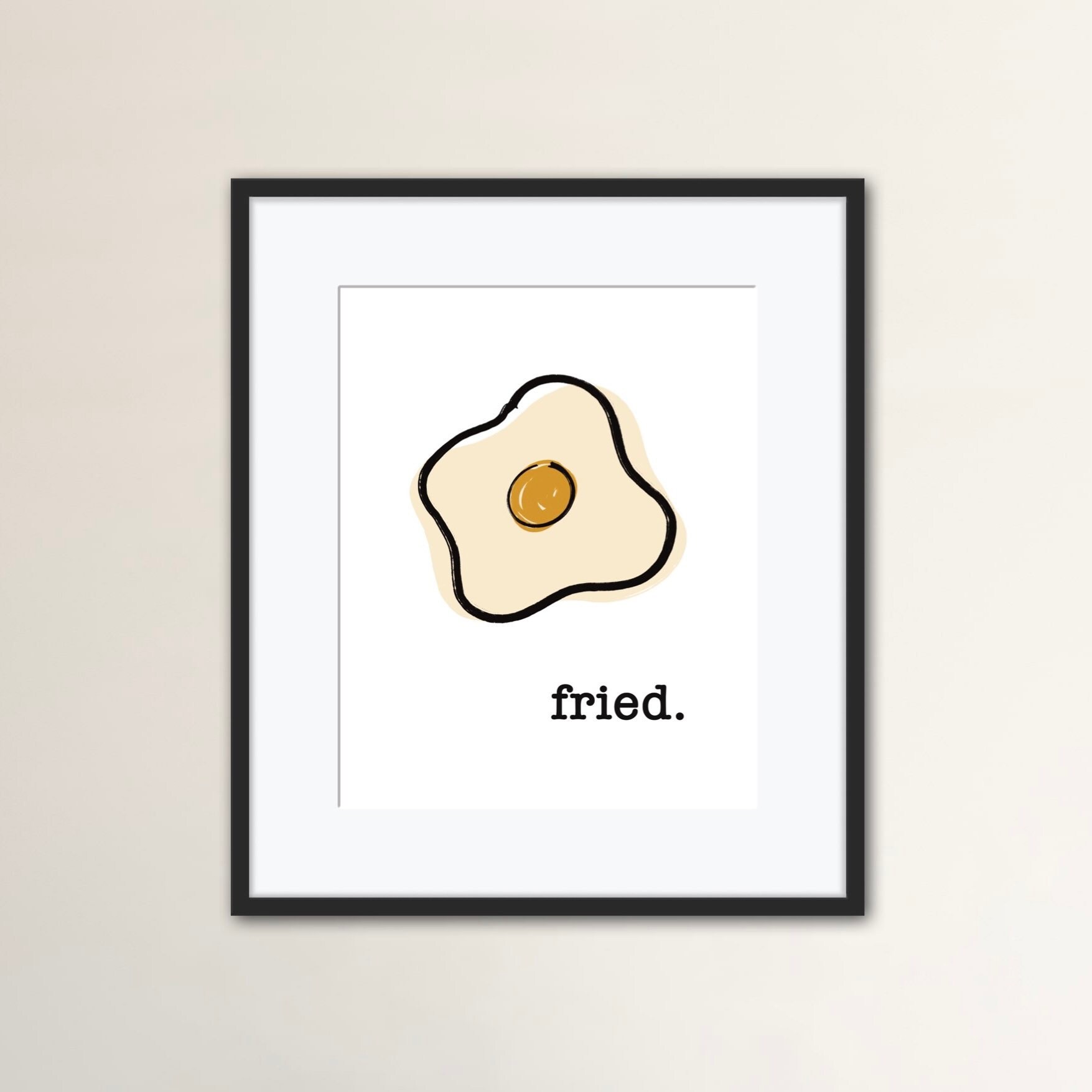 Fried Egg Printable Wall Art Digital Download Home Decor - Etsy