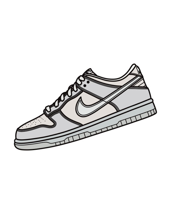 nike dunks sketch