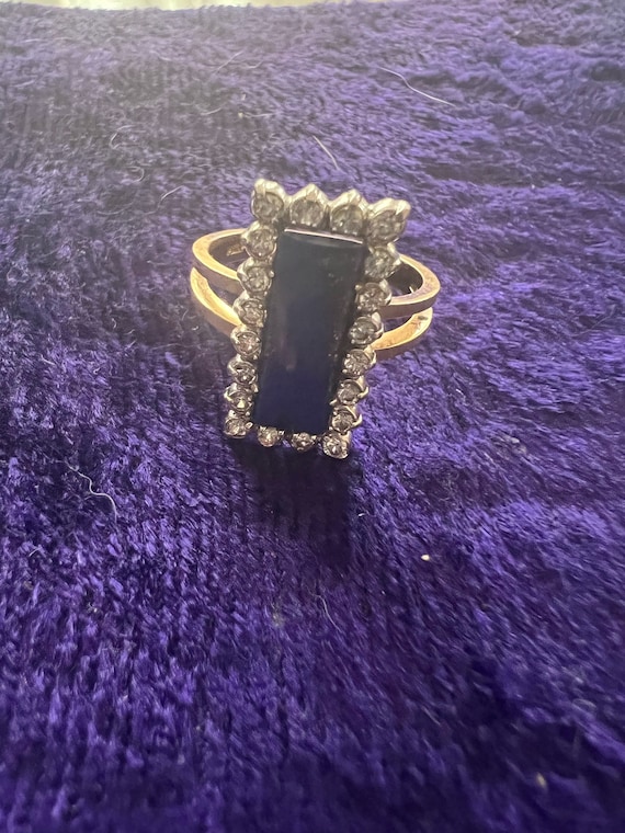 Lapis Lazuli and Diamond Ring